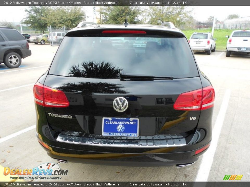 2012 Volkswagen Touareg VR6 FSI Sport 4XMotion Black / Black Anthracite Photo #6