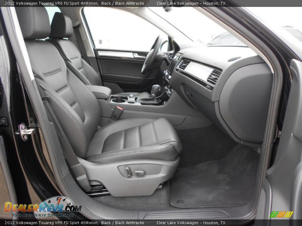 Black Anthracite Interior - 2012 Volkswagen Touareg VR6 FSI Sport 4XMotion Photo #13