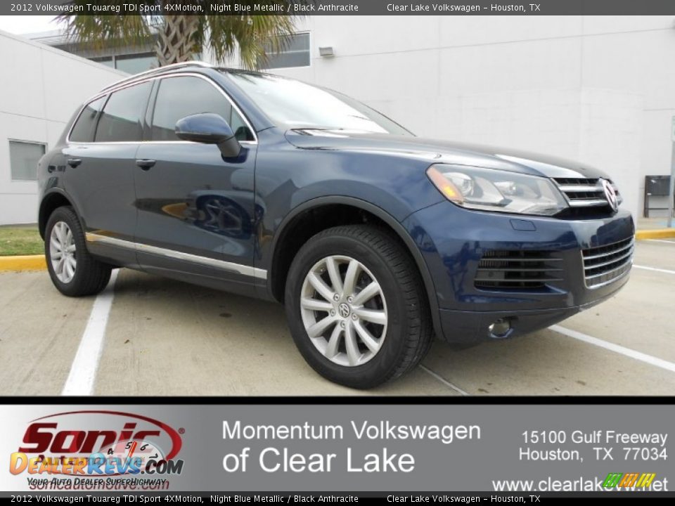 2012 Volkswagen Touareg TDI Sport 4XMotion Night Blue Metallic / Black Anthracite Photo #1