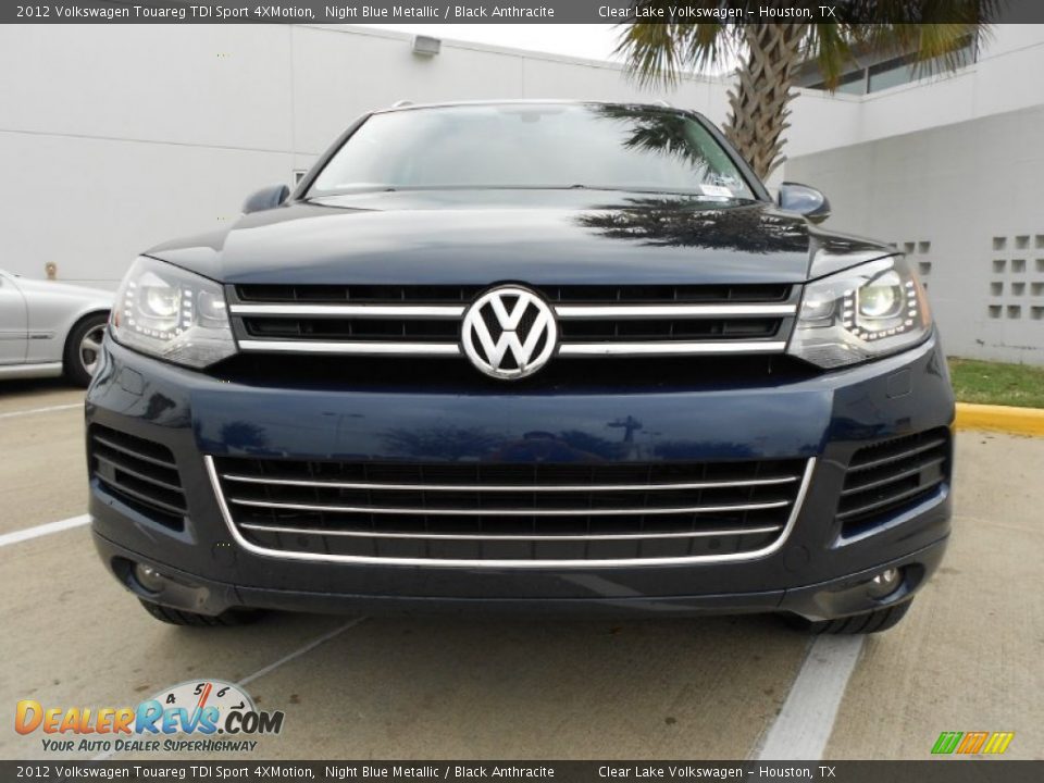 2012 Volkswagen Touareg TDI Sport 4XMotion Night Blue Metallic / Black Anthracite Photo #2