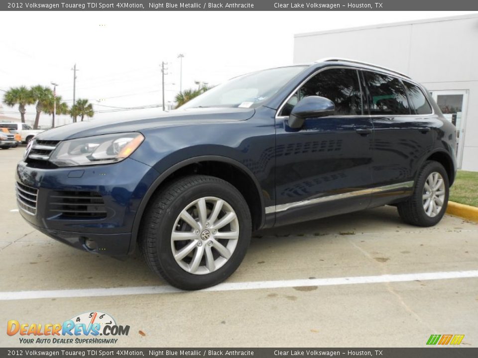 2012 Volkswagen Touareg TDI Sport 4XMotion Night Blue Metallic / Black Anthracite Photo #3