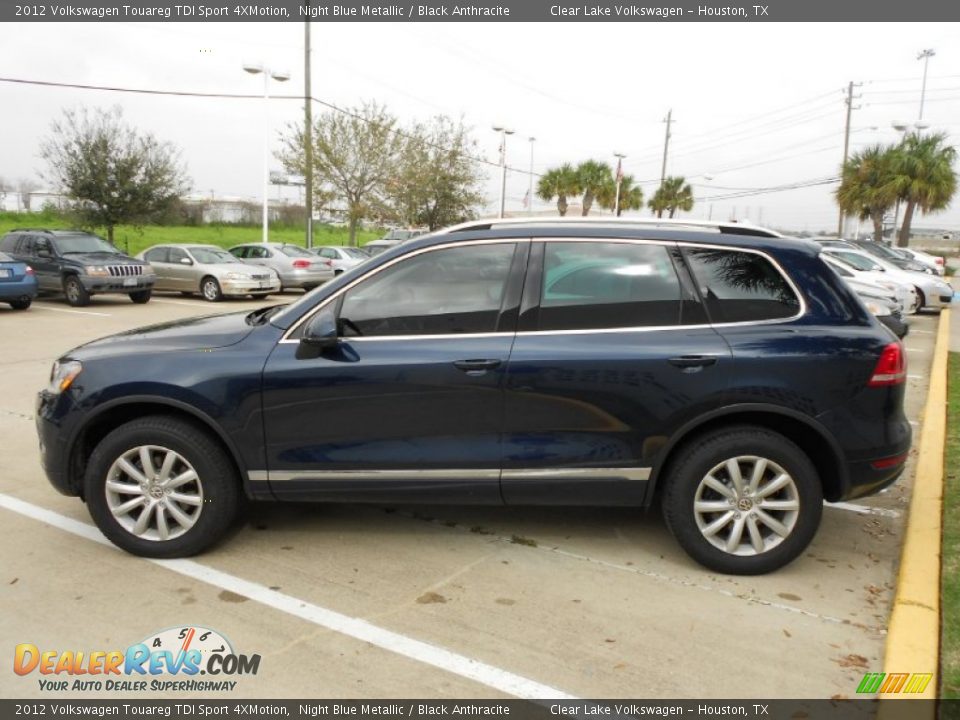 2012 Volkswagen Touareg TDI Sport 4XMotion Night Blue Metallic / Black Anthracite Photo #4