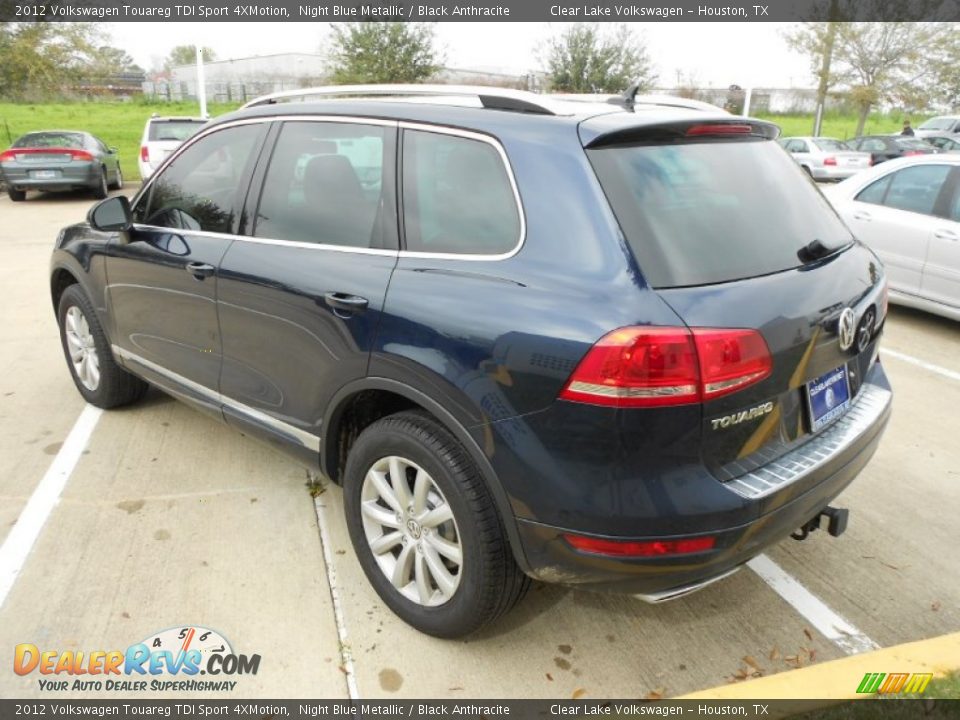 2012 Volkswagen Touareg TDI Sport 4XMotion Night Blue Metallic / Black Anthracite Photo #5