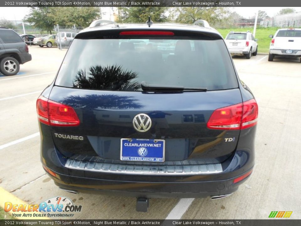 2012 Volkswagen Touareg TDI Sport 4XMotion Night Blue Metallic / Black Anthracite Photo #6