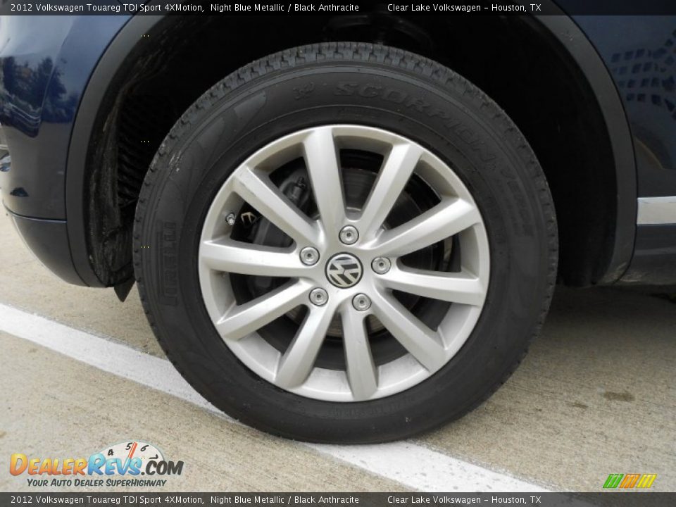2012 Volkswagen Touareg TDI Sport 4XMotion Night Blue Metallic / Black Anthracite Photo #9