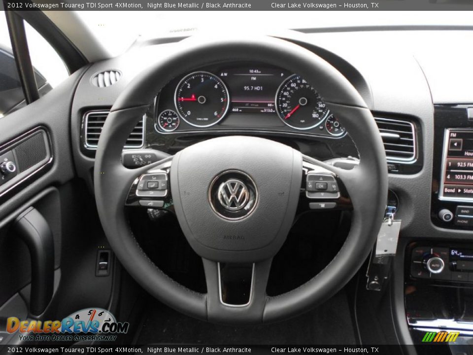 2012 Volkswagen Touareg TDI Sport 4XMotion Night Blue Metallic / Black Anthracite Photo #16