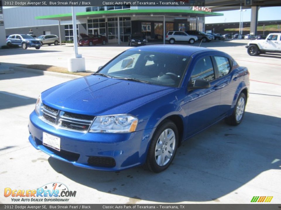 2012 Dodge Avenger SE Blue Streak Pearl / Black Photo #1