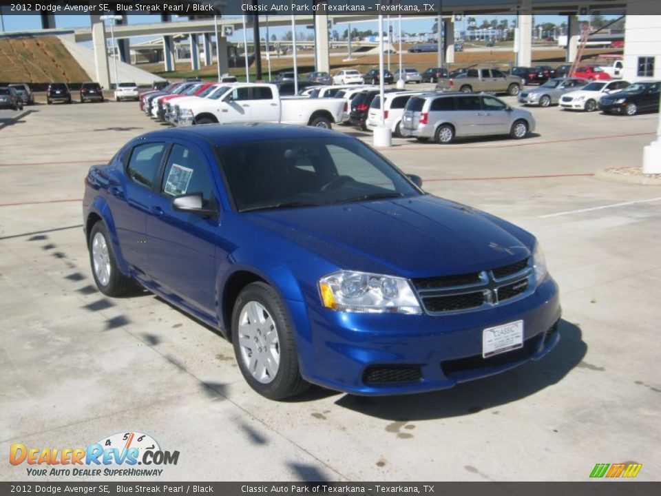 2012 Dodge Avenger SE Blue Streak Pearl / Black Photo #7
