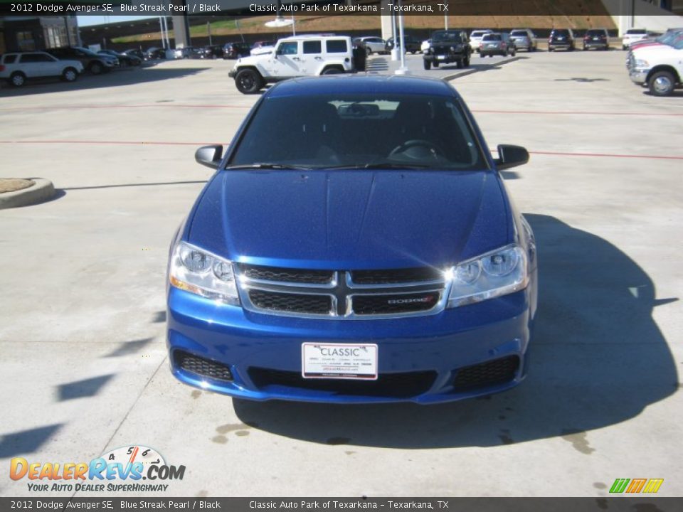 2012 Dodge Avenger SE Blue Streak Pearl / Black Photo #8