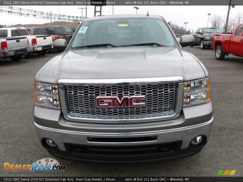 2012 GMC Sierra 1500 SLT Extended Cab 4x4 Steel Gray Metallic / Ebony Photo #2