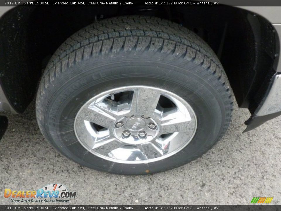 2012 GMC Sierra 1500 SLT Extended Cab 4x4 Steel Gray Metallic / Ebony Photo #9