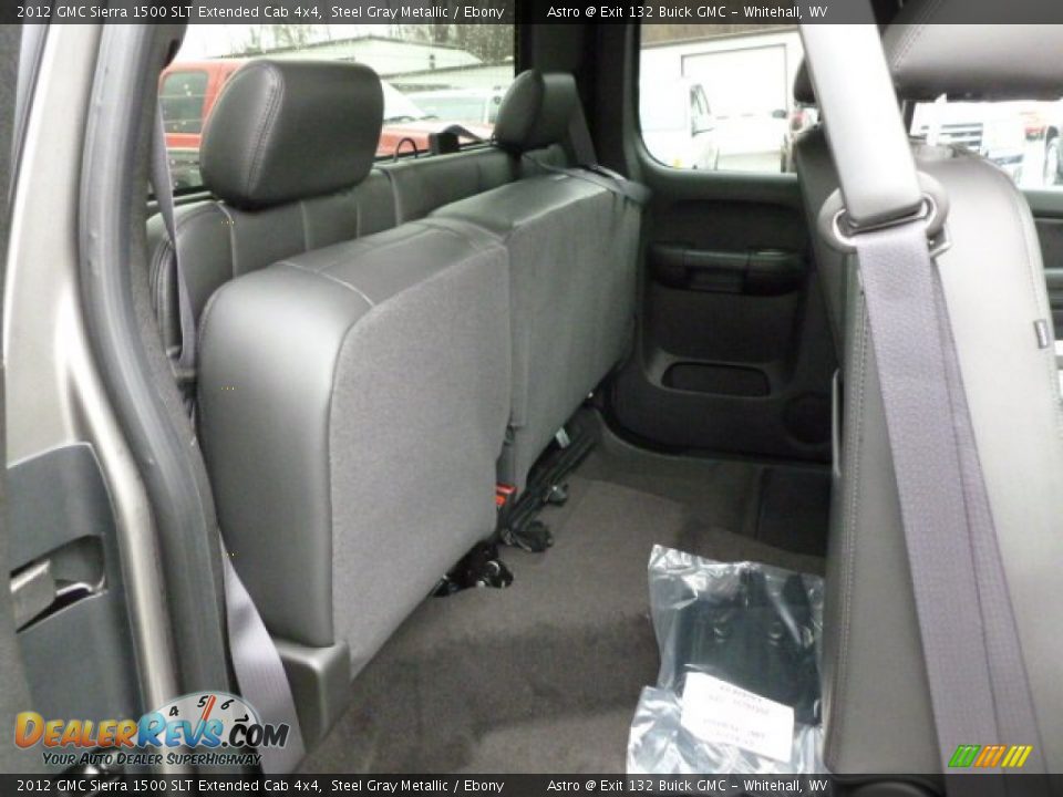 2012 GMC Sierra 1500 SLT Extended Cab 4x4 Steel Gray Metallic / Ebony Photo #11