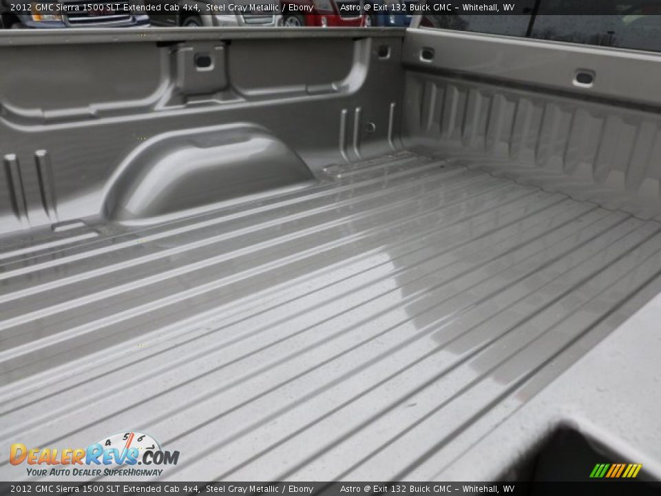 2012 GMC Sierra 1500 SLT Extended Cab 4x4 Steel Gray Metallic / Ebony Photo #12