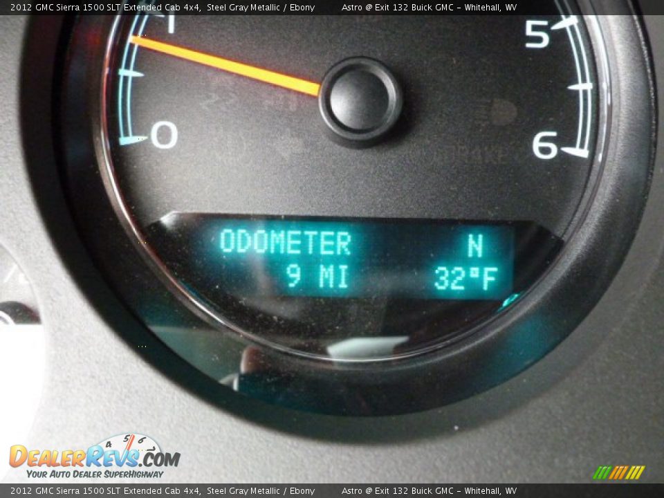 2012 GMC Sierra 1500 SLT Extended Cab 4x4 Steel Gray Metallic / Ebony Photo #20