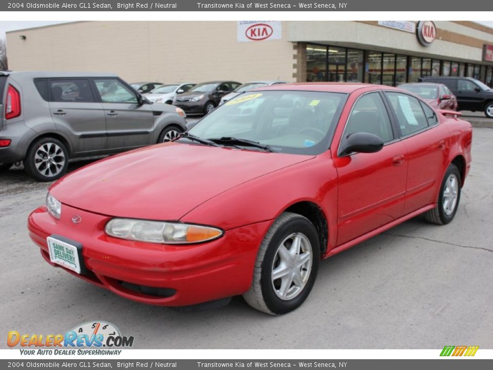 2004 Oldsmobile Alero GL1 Sedan Bright Red / Neutral Photo #1