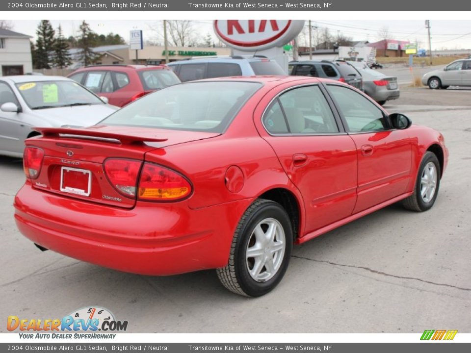 2004 Oldsmobile Alero GL1 Sedan Bright Red / Neutral Photo #2