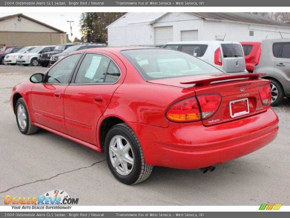 2004 Oldsmobile Alero GL1 Sedan Bright Red / Neutral Photo #14