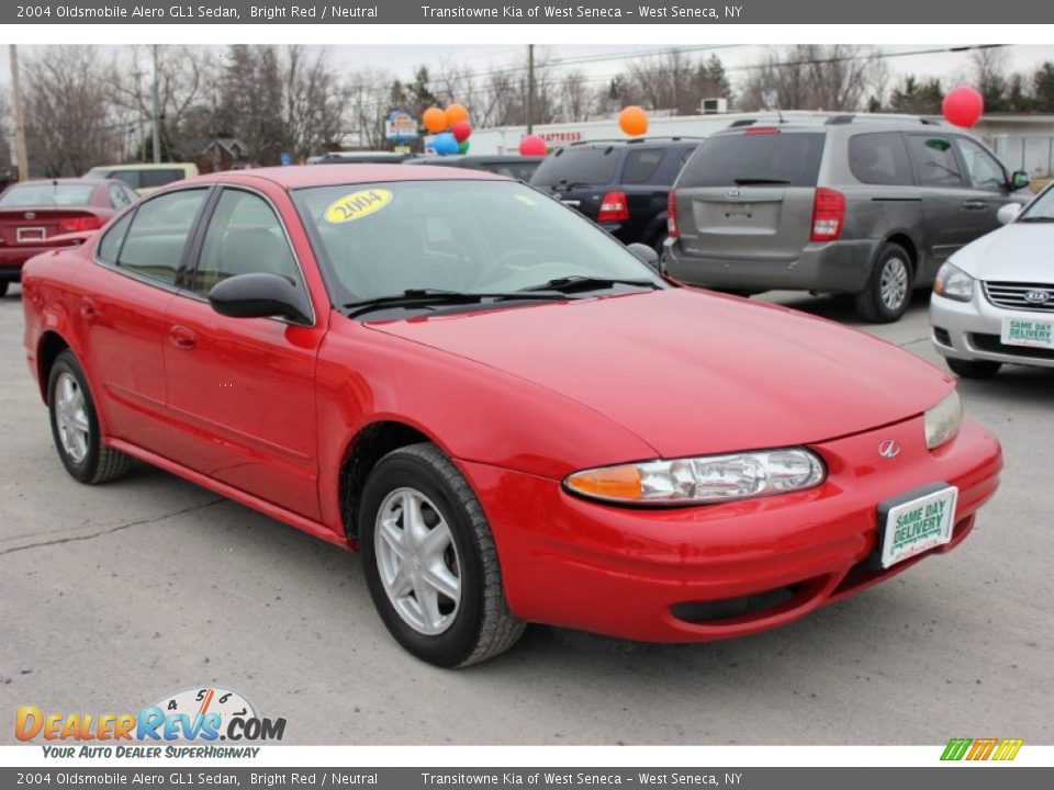 2004 Oldsmobile Alero GL1 Sedan Bright Red / Neutral Photo #17