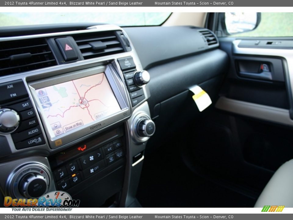2012 Toyota 4Runner Limited 4x4 Blizzard White Pearl / Sand Beige Leather Photo #6