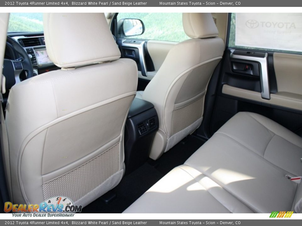 2012 Toyota 4Runner Limited 4x4 Blizzard White Pearl / Sand Beige Leather Photo #9