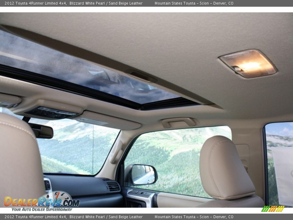 2012 Toyota 4Runner Limited 4x4 Blizzard White Pearl / Sand Beige Leather Photo #14