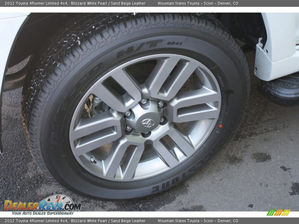 2012 Toyota 4Runner Limited 4x4 Blizzard White Pearl / Sand Beige Leather Photo #15