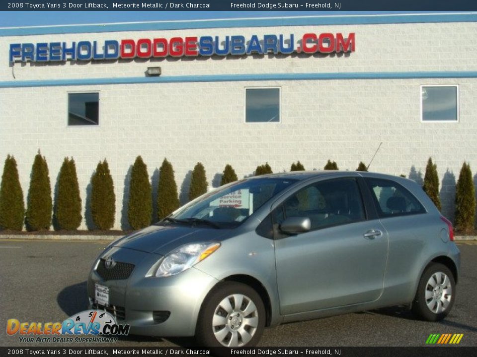 2008 Toyota Yaris 3 Door Liftback Meteorite Metallic / Dark Charcoal Photo #1