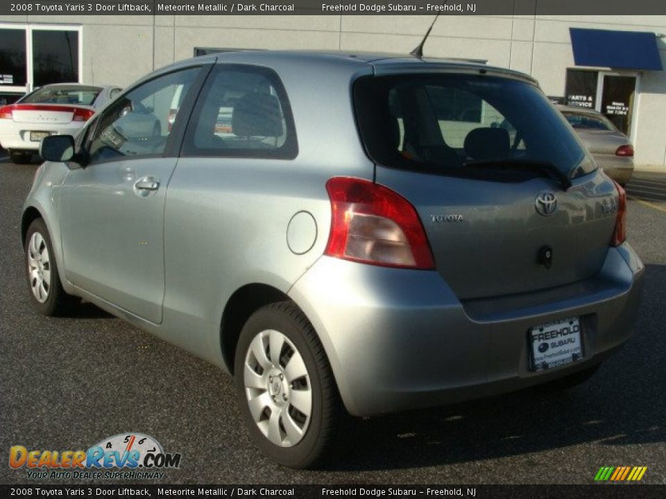 2008 Toyota Yaris 3 Door Liftback Meteorite Metallic / Dark Charcoal Photo #4