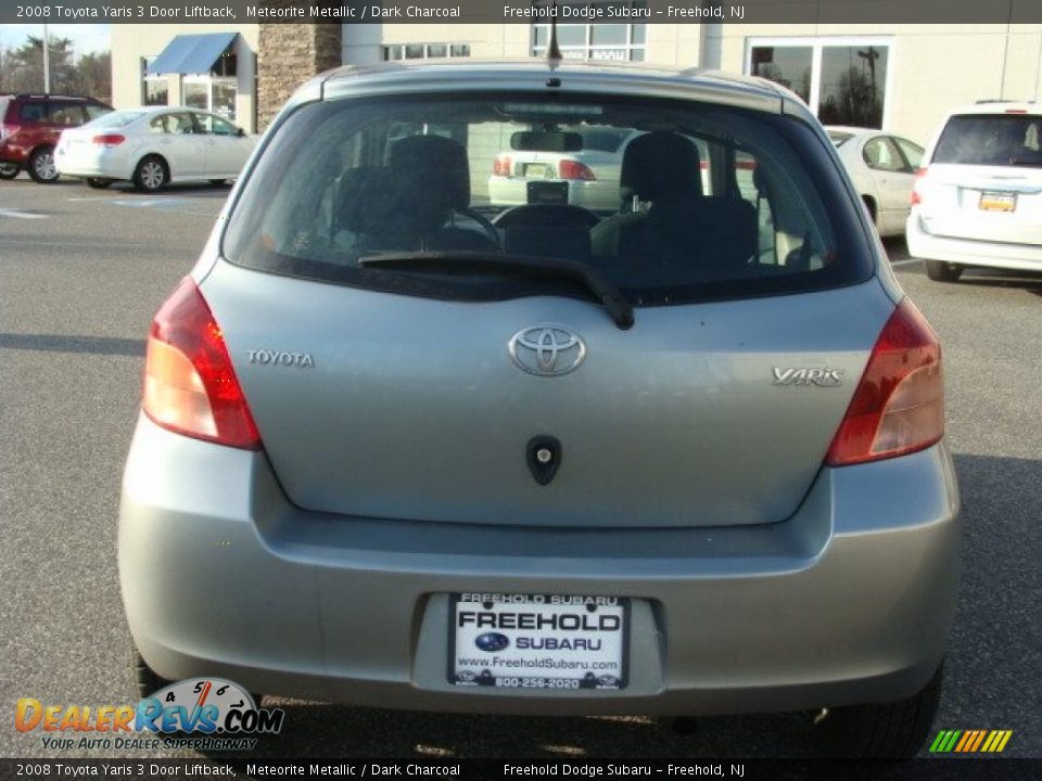 2008 Toyota Yaris 3 Door Liftback Meteorite Metallic / Dark Charcoal Photo #5