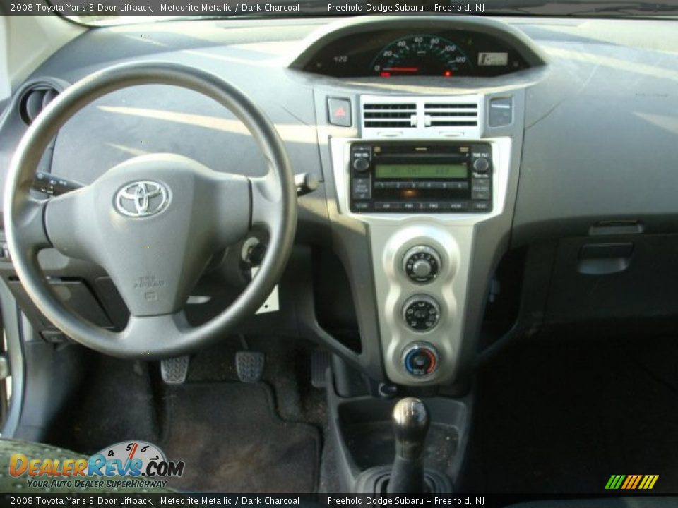 2008 Toyota Yaris 3 Door Liftback Meteorite Metallic / Dark Charcoal Photo #11