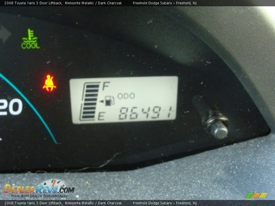 2008 Toyota Yaris 3 Door Liftback Meteorite Metallic / Dark Charcoal Photo #12