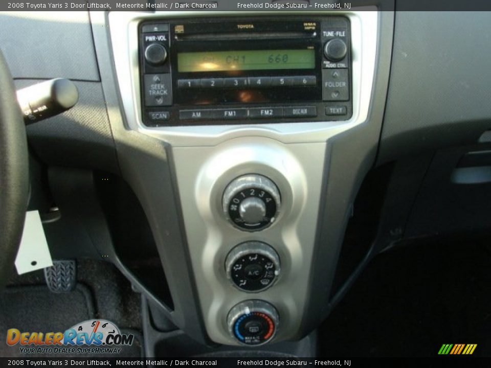 2008 Toyota Yaris 3 Door Liftback Meteorite Metallic / Dark Charcoal Photo #13
