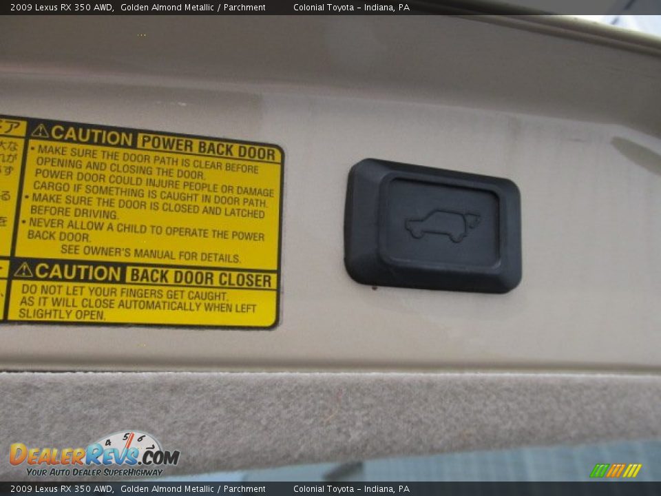 2009 Lexus RX 350 AWD Golden Almond Metallic / Parchment Photo #17