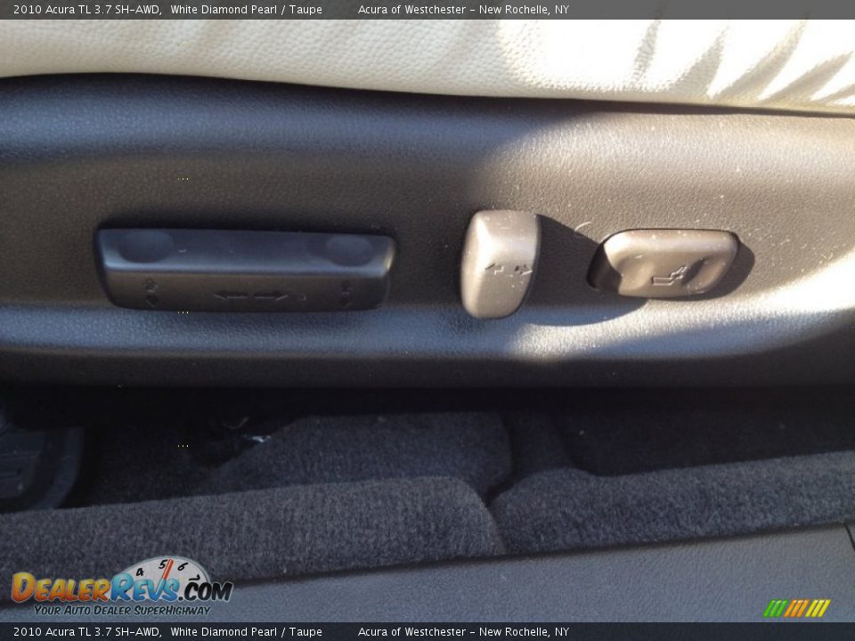 2010 Acura TL 3.7 SH-AWD White Diamond Pearl / Taupe Photo #15