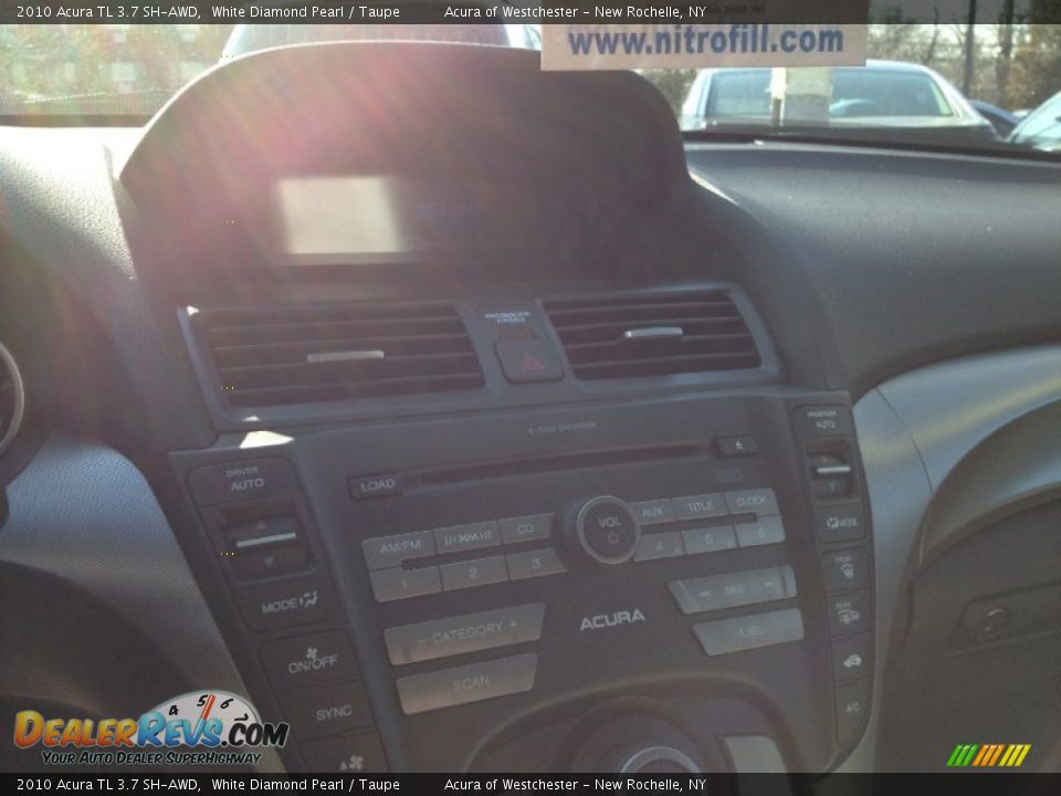 2010 Acura TL 3.7 SH-AWD White Diamond Pearl / Taupe Photo #19