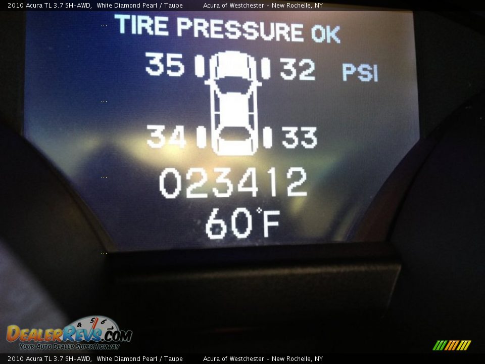 2010 Acura TL 3.7 SH-AWD White Diamond Pearl / Taupe Photo #23
