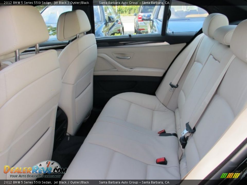 Rear Seat of 2012 BMW 5 Series 550i Sedan Photo #5