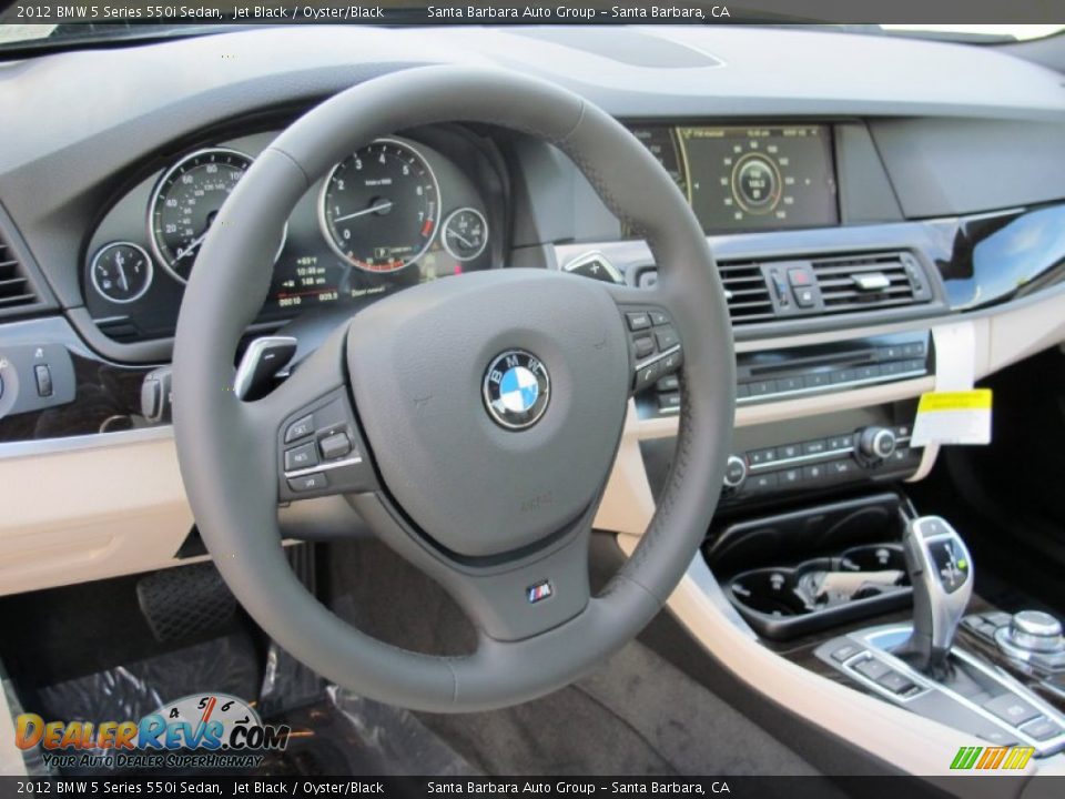 2012 BMW 5 Series 550i Sedan Steering Wheel Photo #8