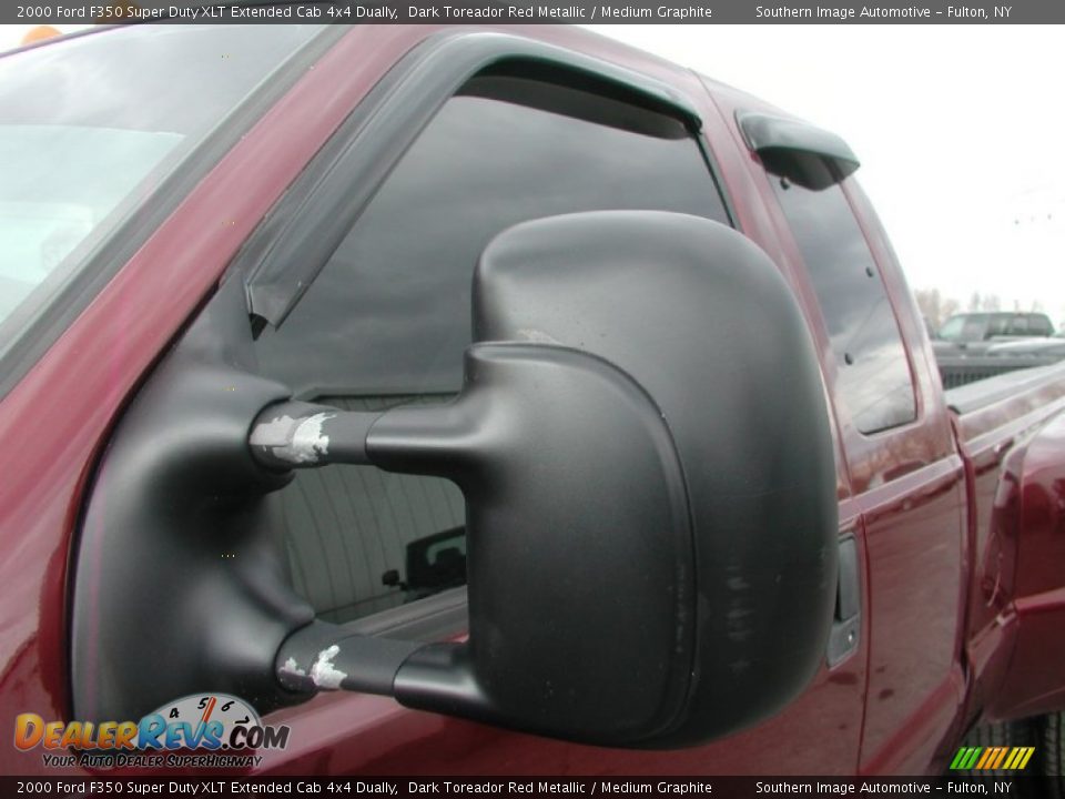 2000 Ford F350 Super Duty XLT Extended Cab 4x4 Dually Dark Toreador Red Metallic / Medium Graphite Photo #26