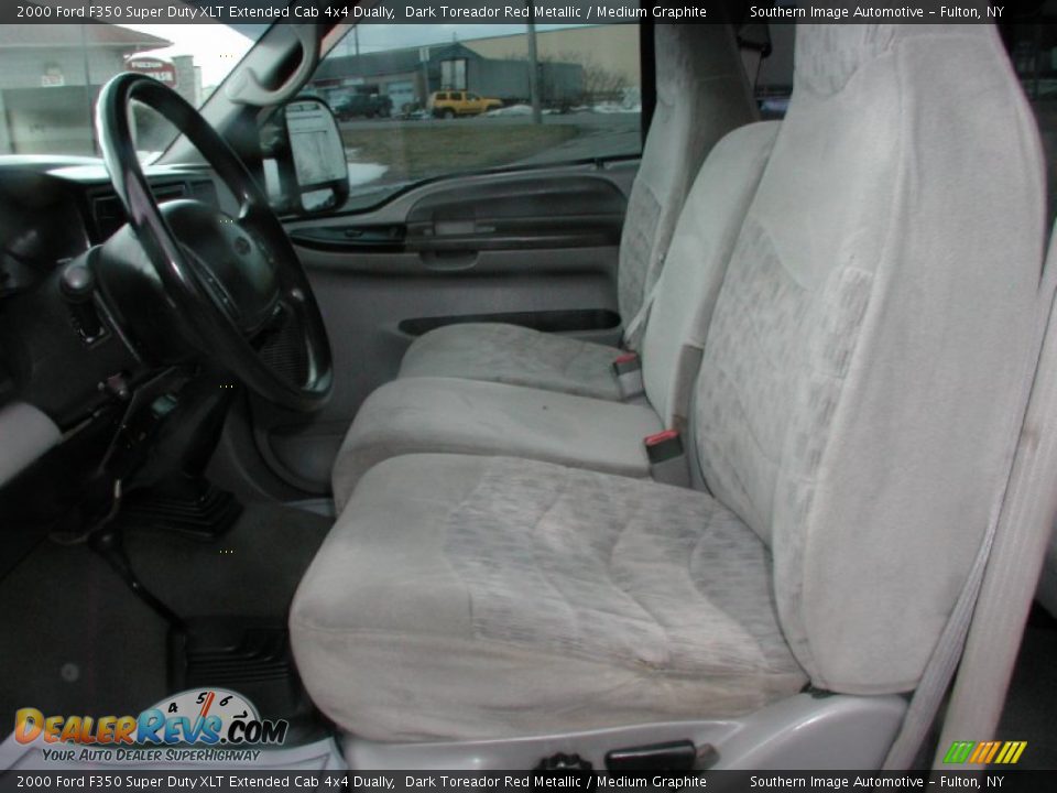 2000 Ford F350 Super Duty XLT Extended Cab 4x4 Dually Dark Toreador Red Metallic / Medium Graphite Photo #29
