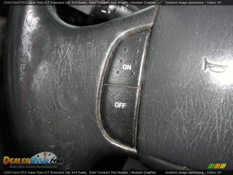 2000 Ford F350 Super Duty XLT Extended Cab 4x4 Dually Dark Toreador Red Metallic / Medium Graphite Photo #36