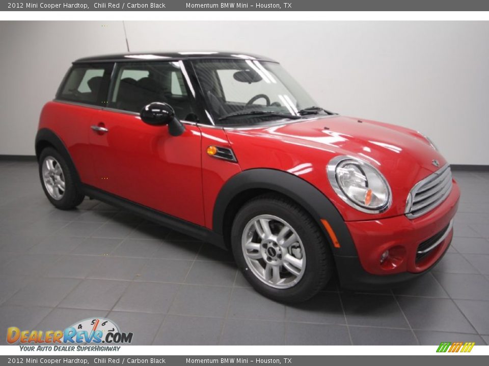 2012 Mini Cooper Hardtop Chili Red / Carbon Black Photo #1