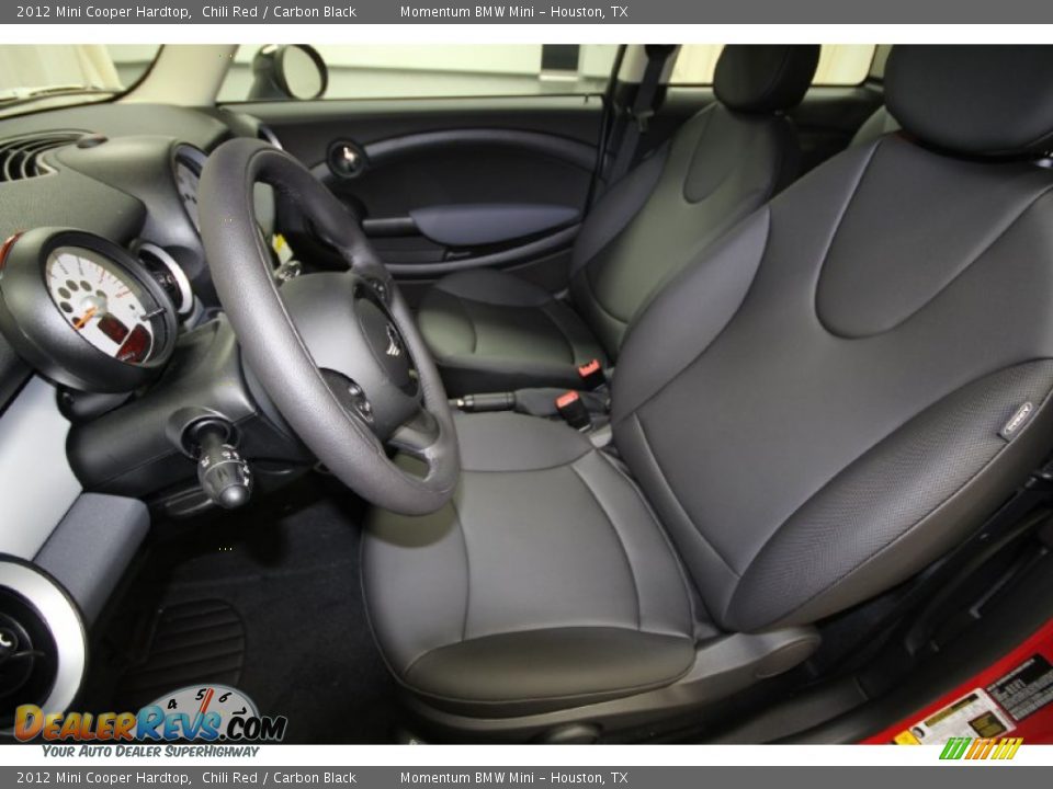 2012 Mini Cooper Hardtop Chili Red / Carbon Black Photo #3