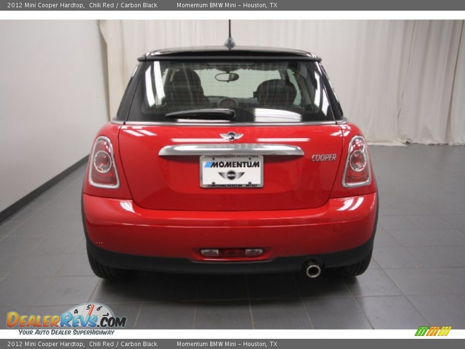 2012 Mini Cooper Hardtop Chili Red / Carbon Black Photo #9