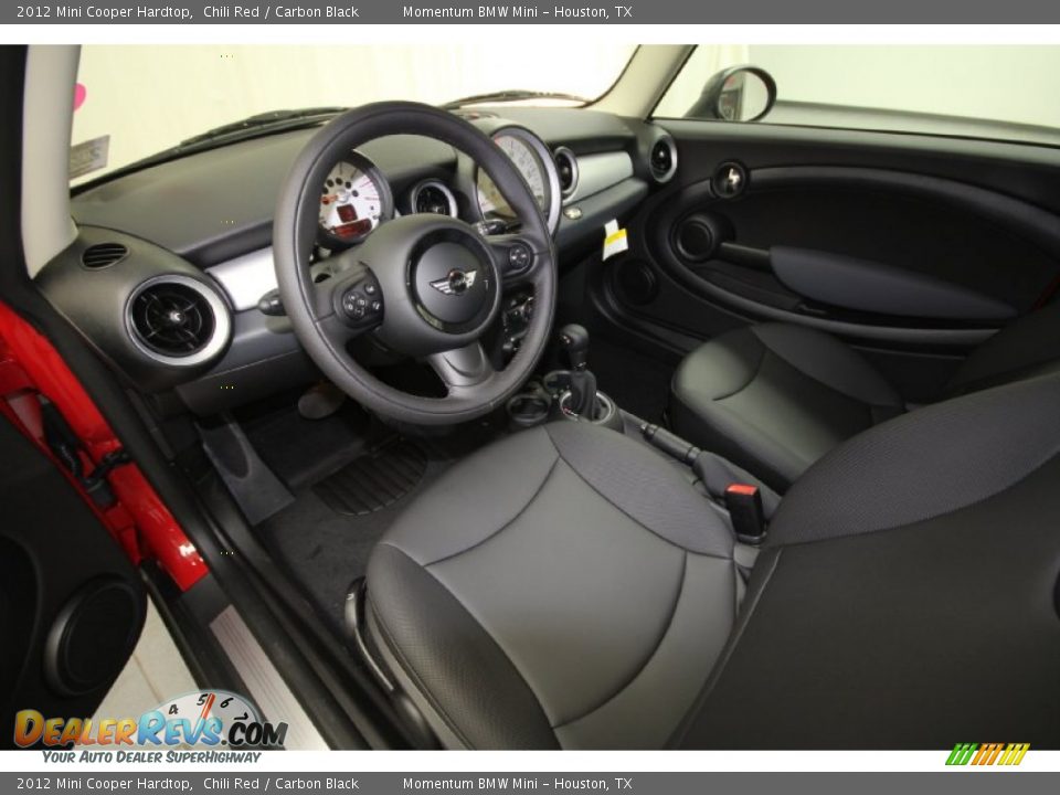 Carbon Black Interior - 2012 Mini Cooper Hardtop Photo #11