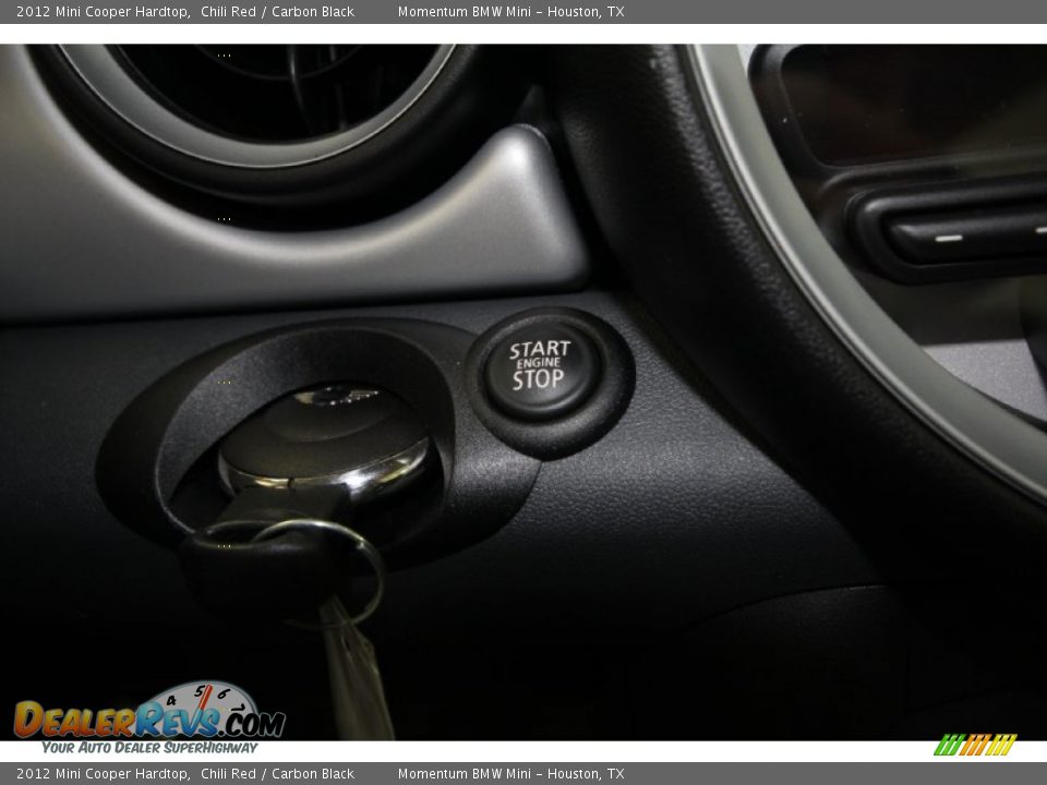 2012 Mini Cooper Hardtop Chili Red / Carbon Black Photo #19