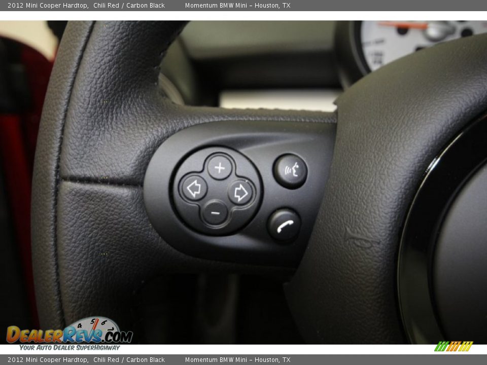 2012 Mini Cooper Hardtop Chili Red / Carbon Black Photo #21