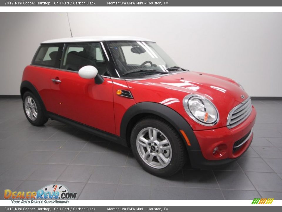 2012 Mini Cooper Hardtop Chili Red / Carbon Black Photo #1