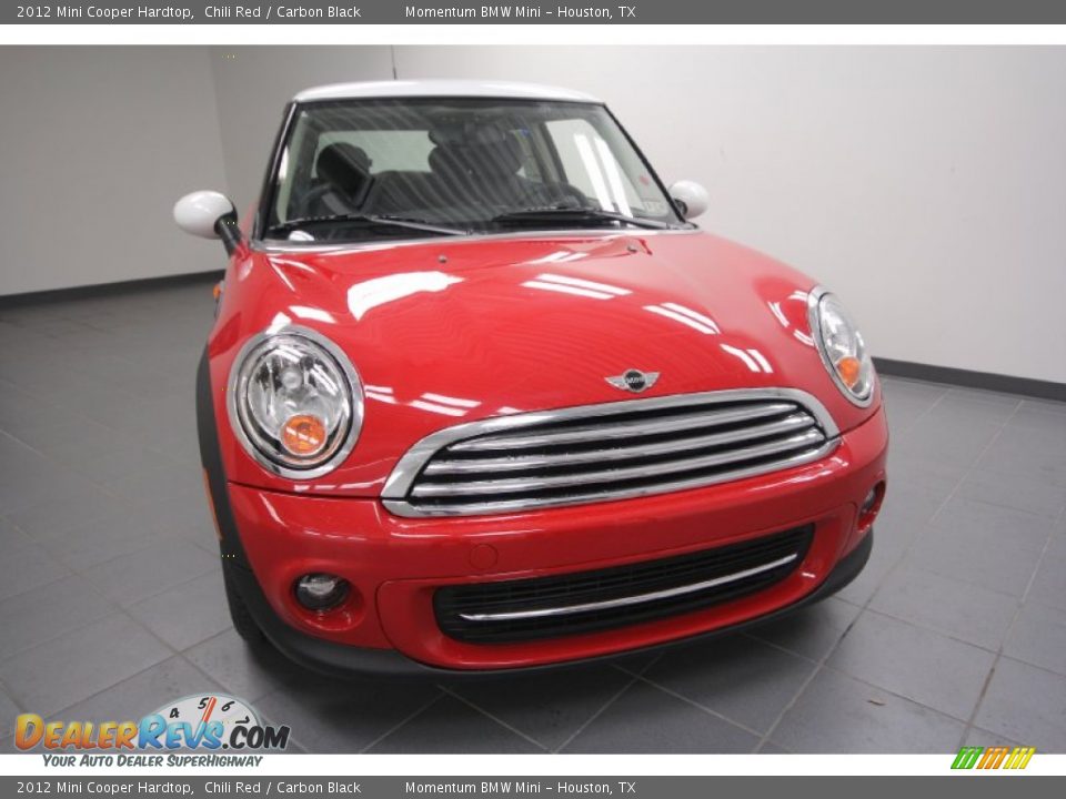 2012 Mini Cooper Hardtop Chili Red / Carbon Black Photo #5