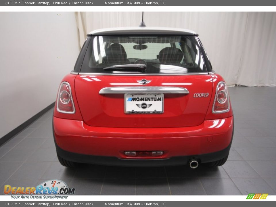 2012 Mini Cooper Hardtop Chili Red / Carbon Black Photo #9